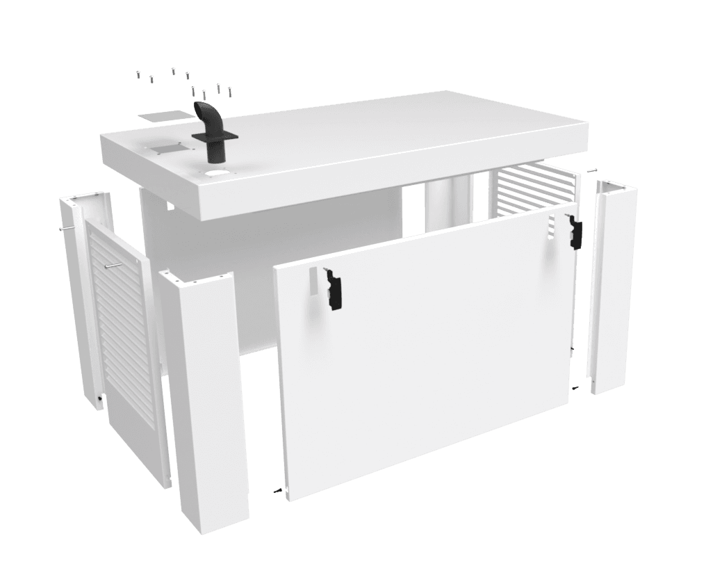 GENERATOR & COOLING UNIT STEEL HOUSINGS